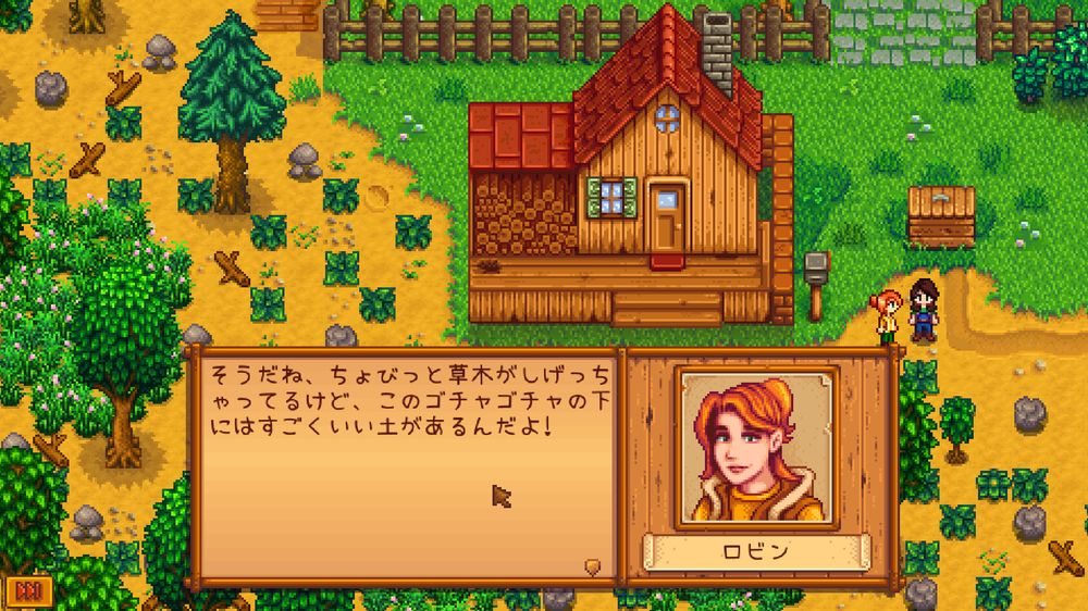 Stardew Valleyのゲーム画面