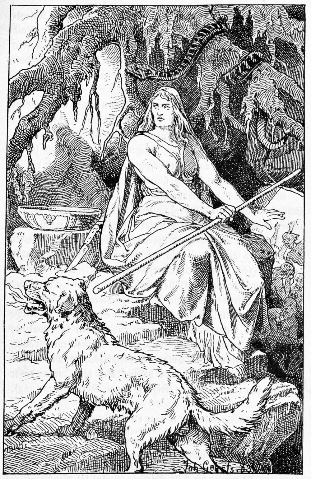 ヘル｜冥界ヘルヘイムを支配する死の女王と番犬ガルム