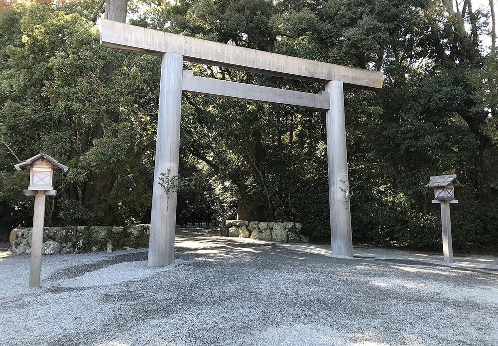 豊受大御神を祀る伊勢神宮外宮の鳥居