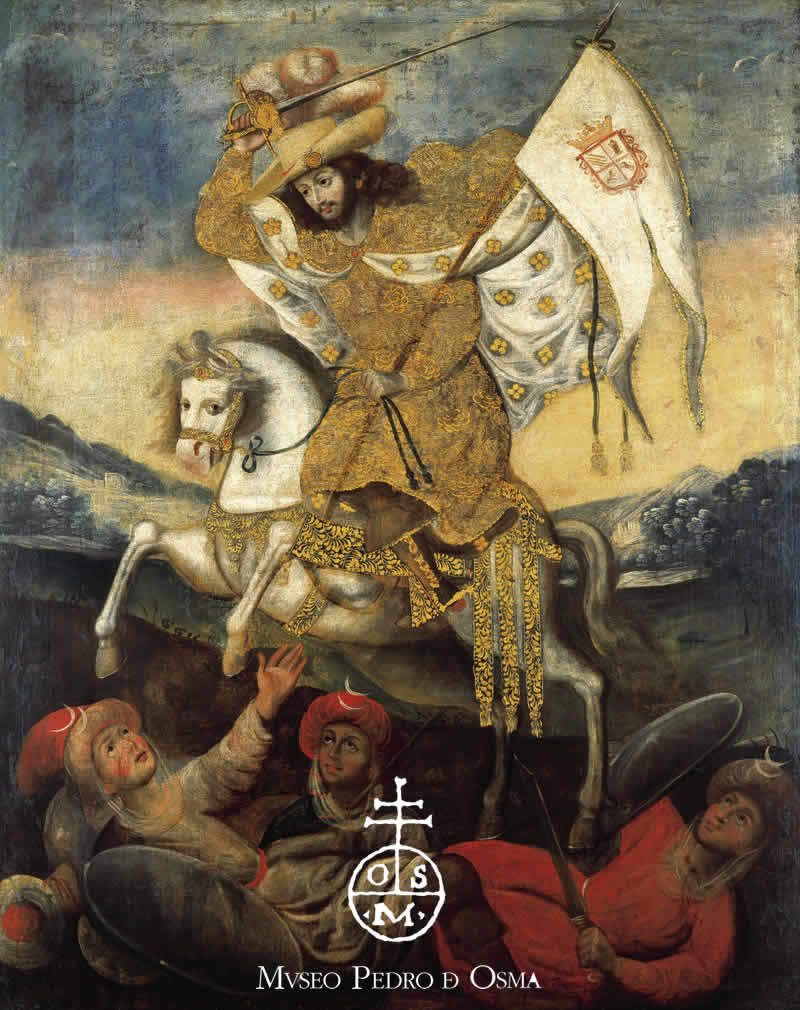 イリャパ サンティアゴと習合 植民地絵画