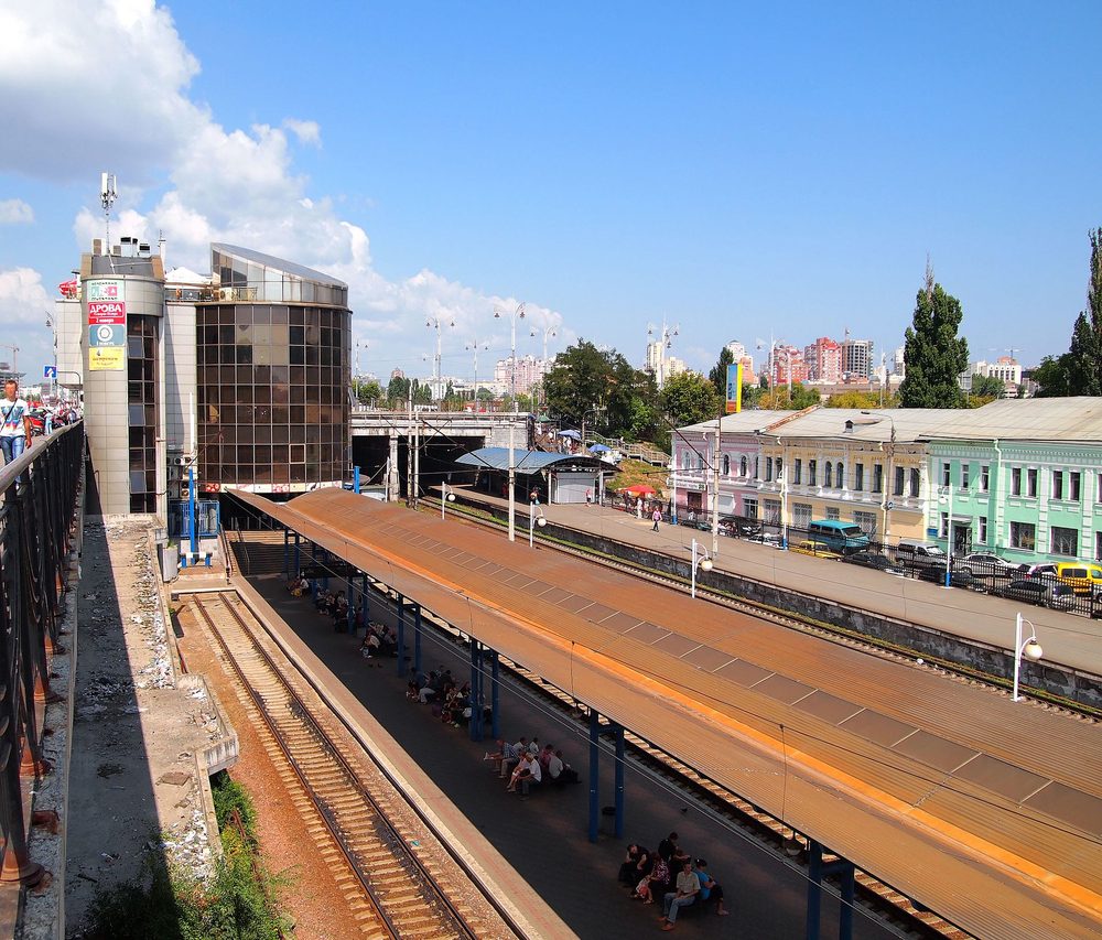 キーウ中央駅 プラットフォーム