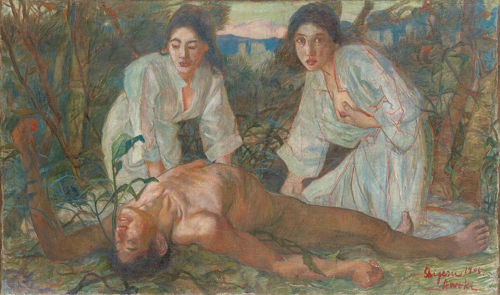 出雲神話の主人公・大国主命（青木繁画）