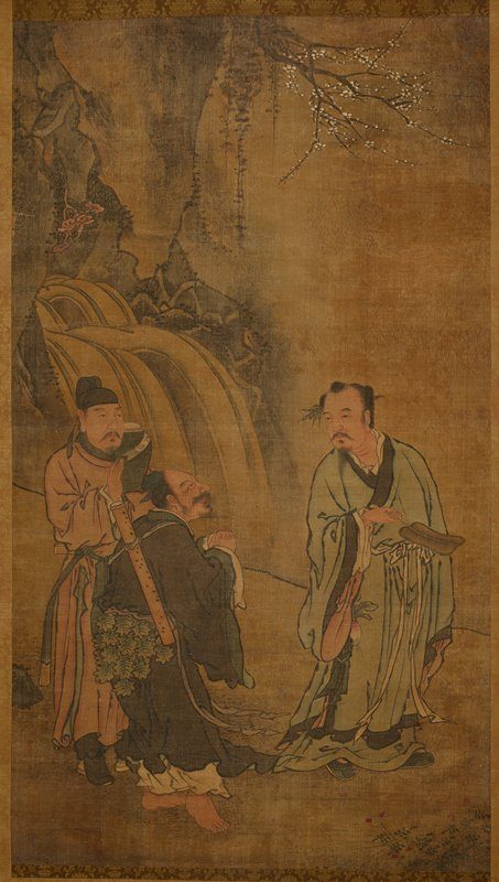 漢鍾離 道家人物図 明代劉俊筆