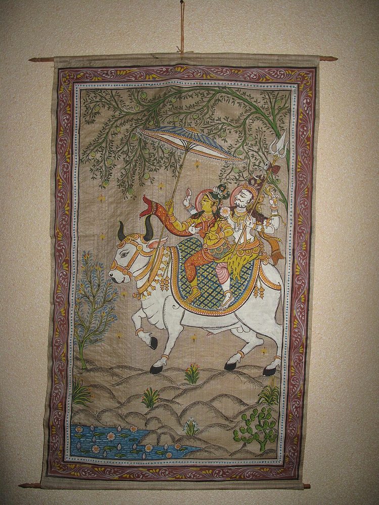 ナンディン——シヴァとパールヴァティーを乗せる白牛