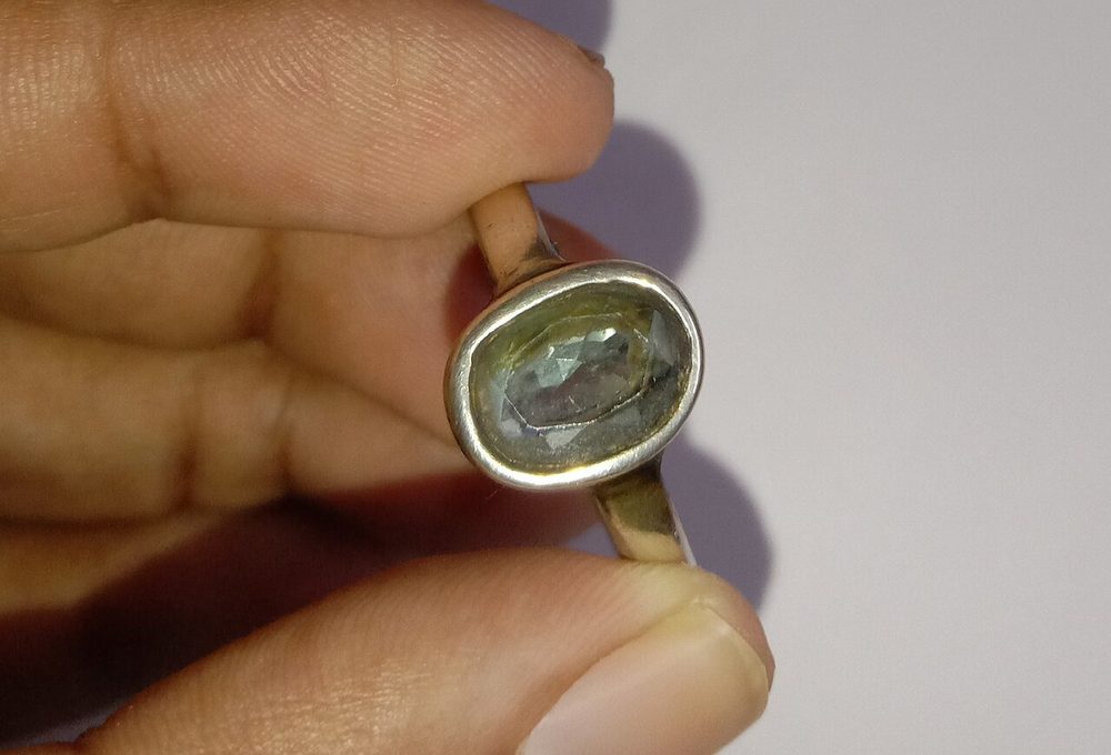 ブルージルコン シルバーリング