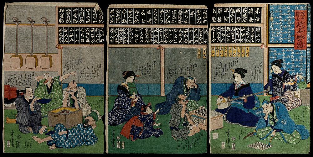江戸時代の人々のにぎわいを描いた浮世絵