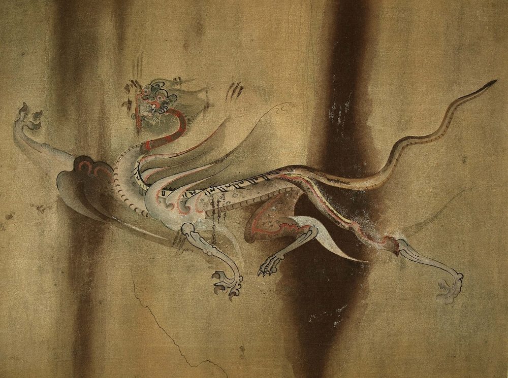 西を守る四神・白虎(高句麗古墳壁画)