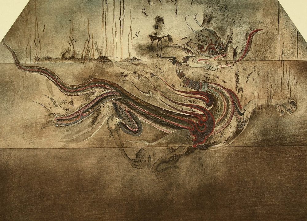東を守る四神・青龍(高句麗古墳壁画)