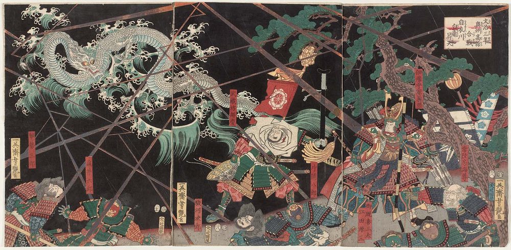 浮世絵に描かれた東洋の龍
