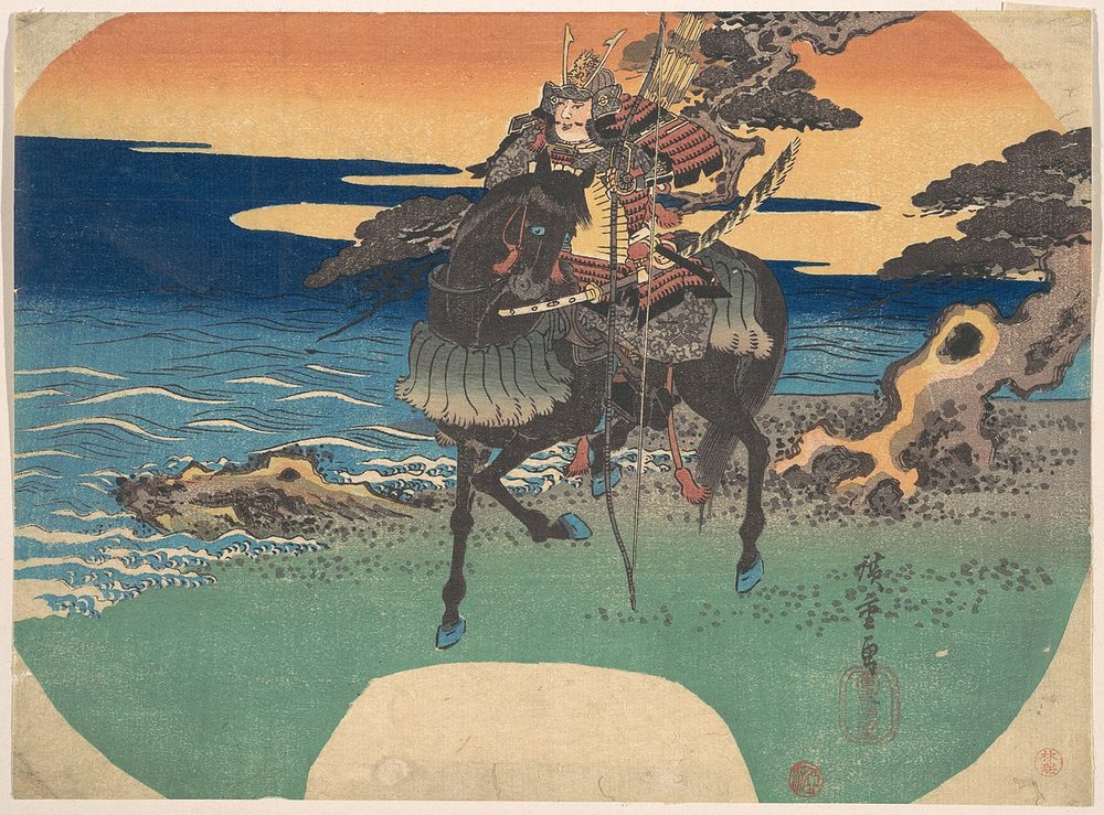 馬上の武士を描いた浮世絵 一人称 拙者のイメージ