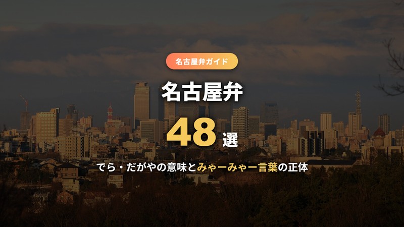 名古屋弁48選のサムネイル
