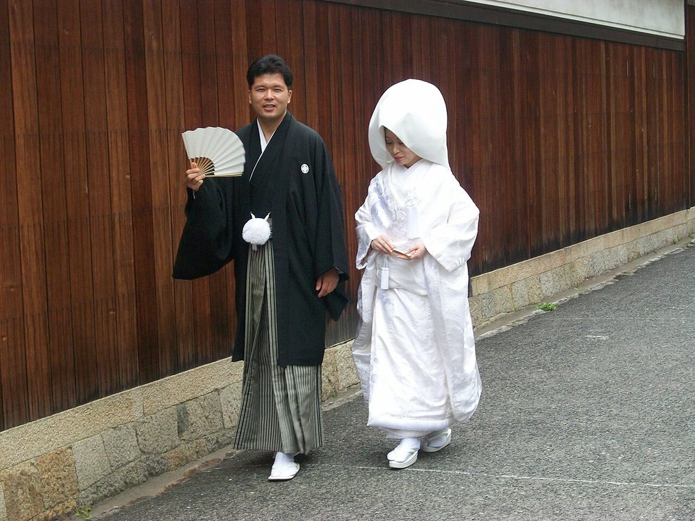 白無垢と紋付袴の和装結婚式