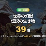 幻獣・伝説の生き物39選！ドラゴン・ユニコーン・グリフォンなど世界の幻想生物を種類別に由来つきで解説